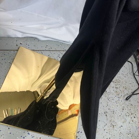 Michael Stars Black Ribbed Tank Maxi Dress Size M Made in‎ USA Sleeveless Knit - Picture 10 of 16